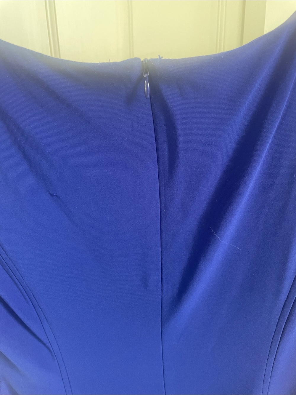Royal Blue Long Sleeve Fit & Flare Dress - Picture 4 of 4